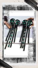 Load image into Gallery viewer, Earrings, Heart Cascade Evening
