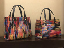 Load image into Gallery viewer, Tote-purse-bag-small-options-colorful-stripes