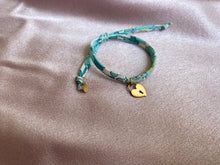 Load image into Gallery viewer, Fabric Bracelets with Names and Charms