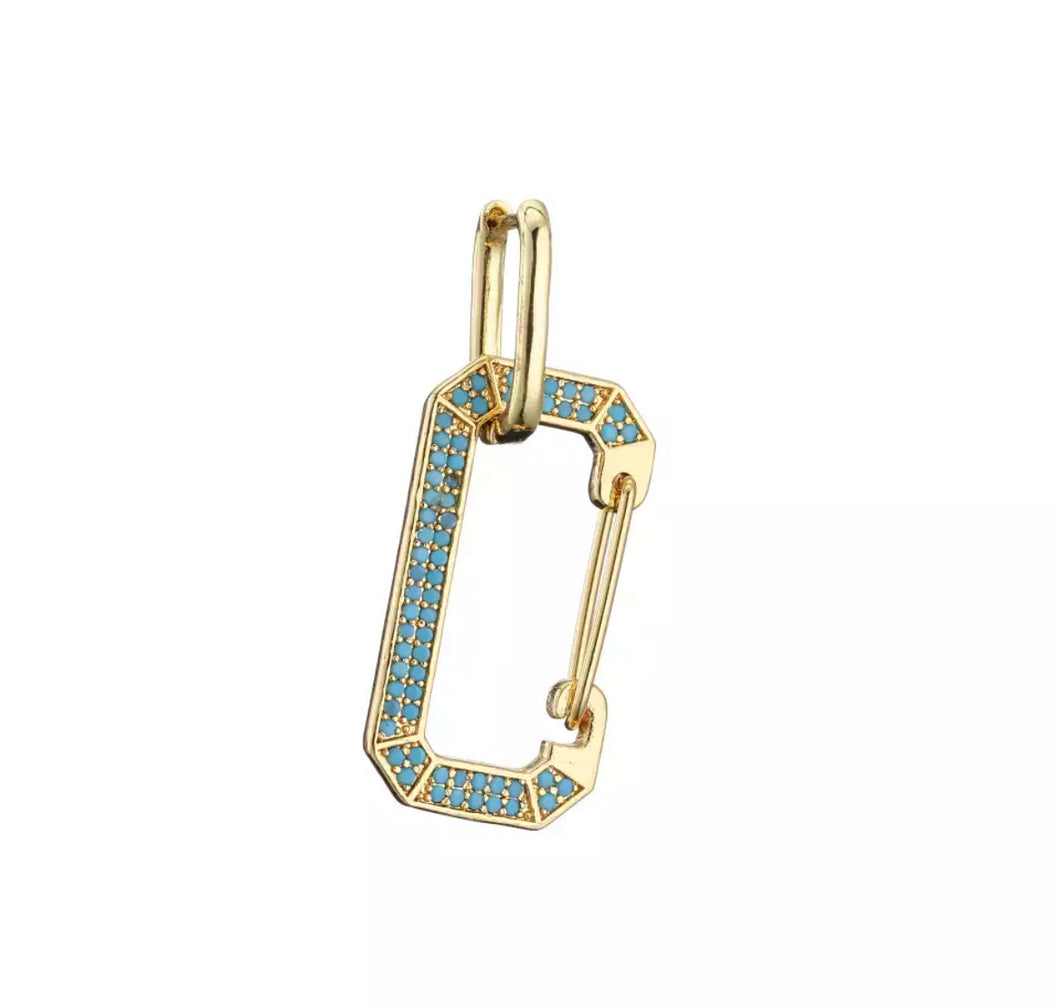 Earrings, Hera Single Earring- Blue or Multicolored