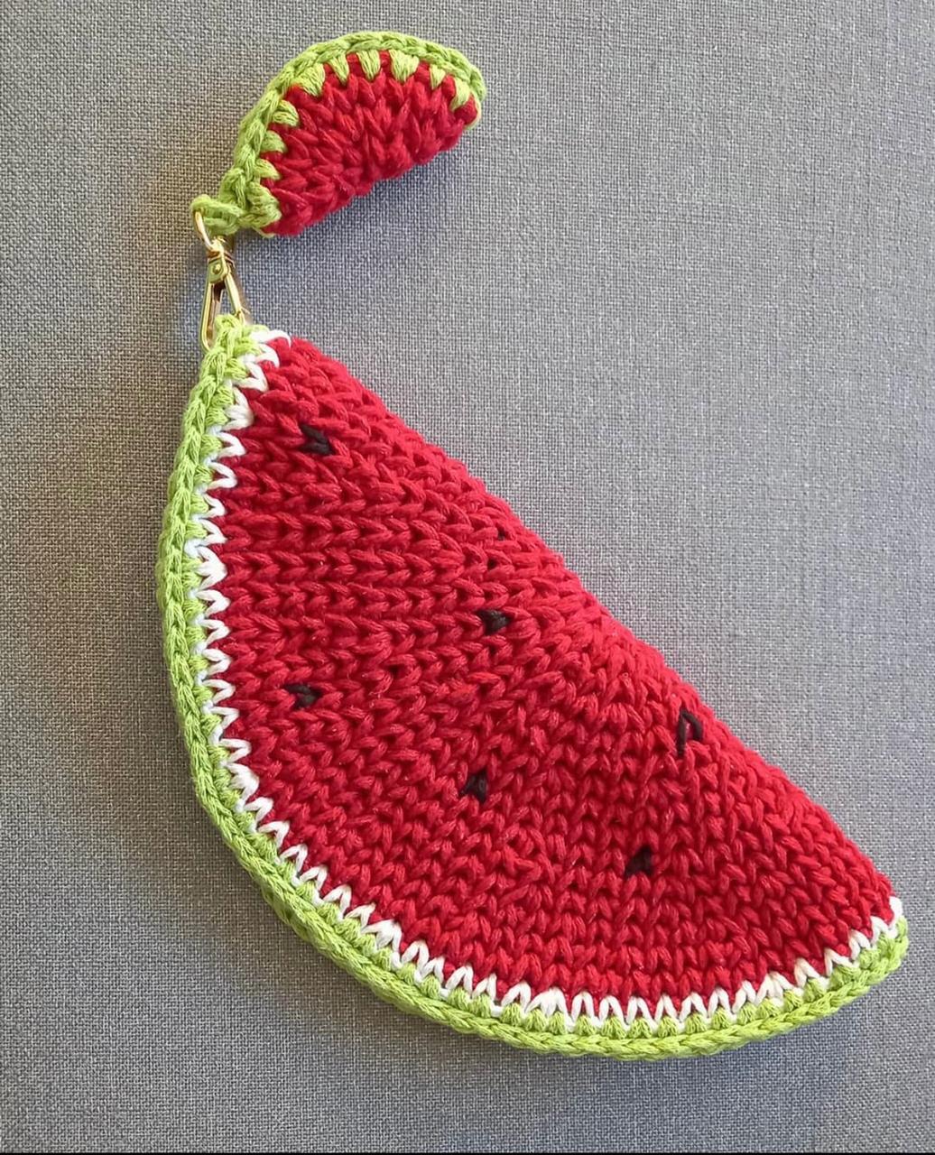 Crochet Purse in a Watermelon Shape